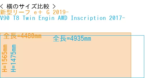 #新型リーフ e＋ G 2019- + V90 T8 Twin Engin AWD Inscription 2017-
